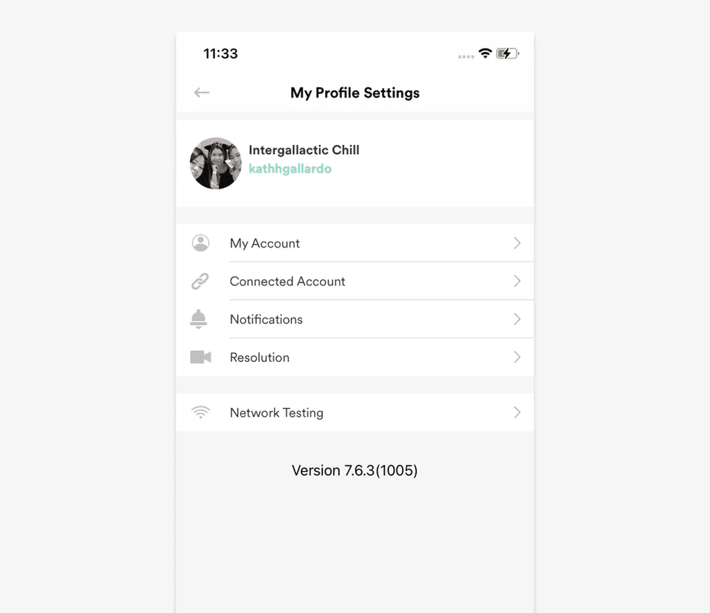 Before: Low contrast text