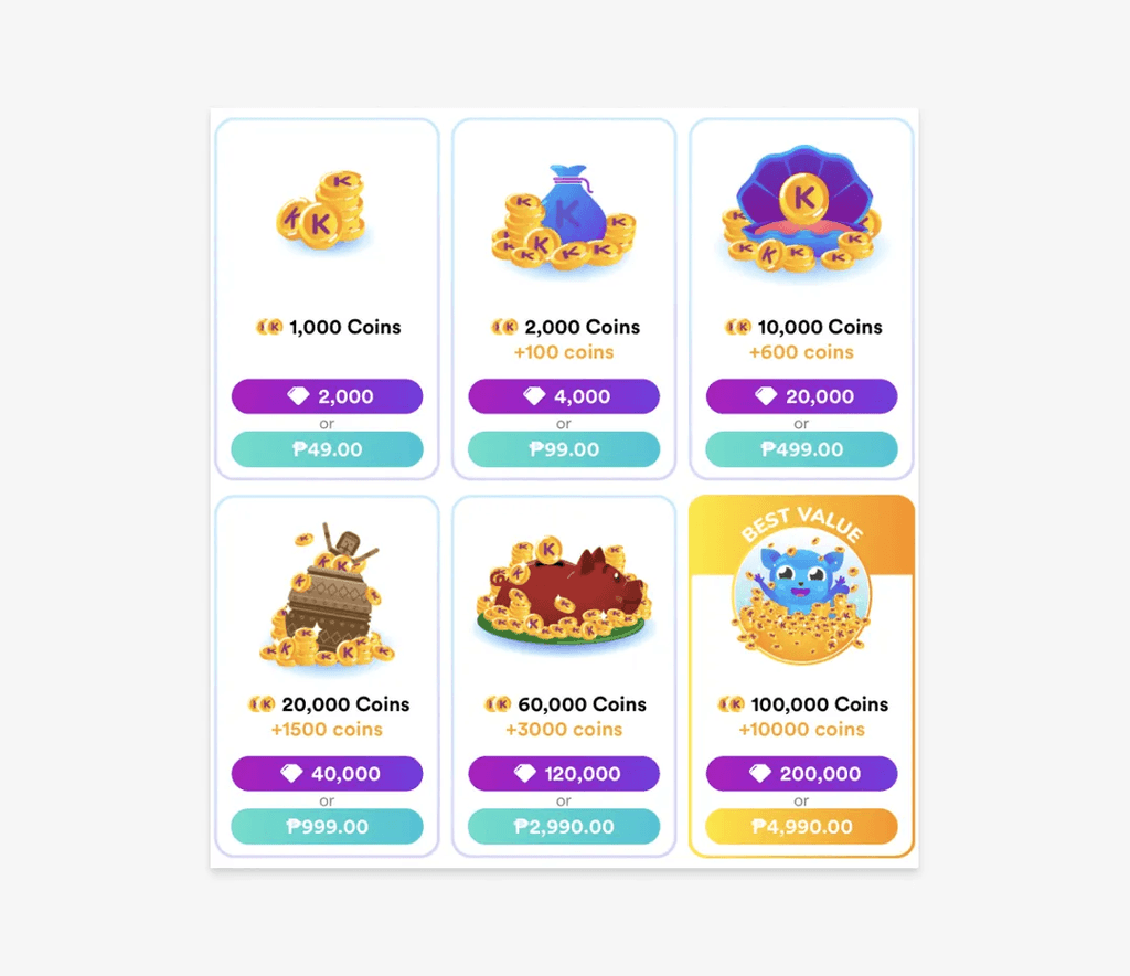 Before: Like and Gift buttons too close