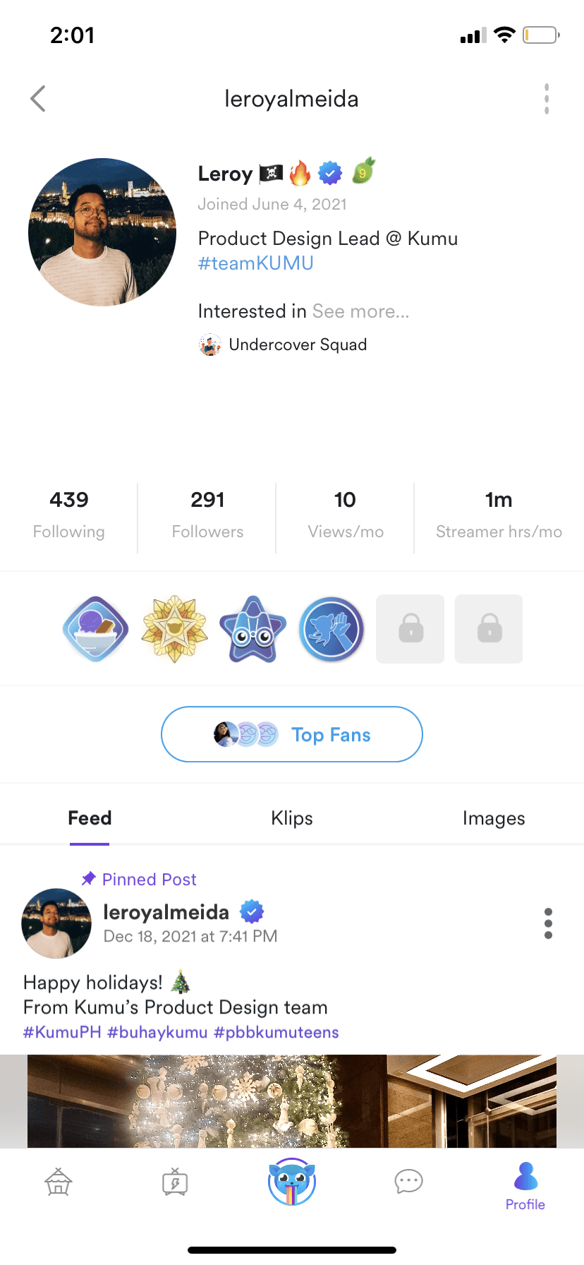 Original public profile