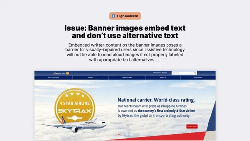 Heuristic evaluation finding: visual hierarchy issue